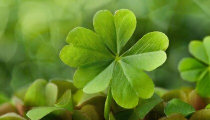 Fototapeta na wymiar four leaf clover, luck, success, St. Patrick's Day