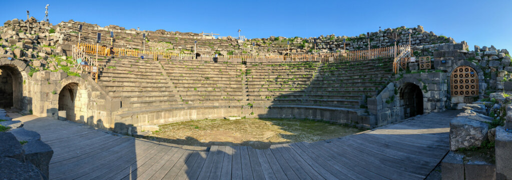 The roman theater of Umm Qais (Gadara) on Jordan