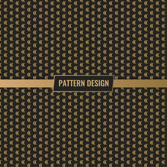 Luxury seamless geometric pattern set. Black and golden abstract background. Decorative wallpaper