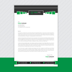 Modern corporate letterhead template design