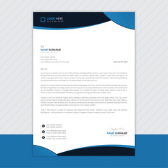 Corporate business letterhead template design