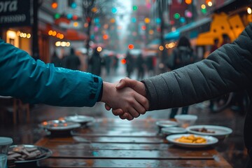 Professional Handshake Between Two Businessmen
