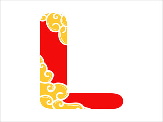 Chinese New Year Alphabet Letter L