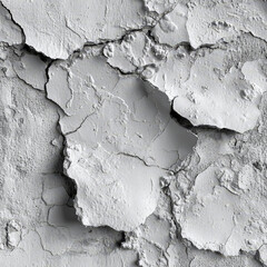 White Rough clay structure Pattern Tile for seamless backgrounds and for filling surfaces in soft colors, ai generated