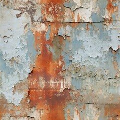 Colors and contrasts: oil photo of a destroyed wall