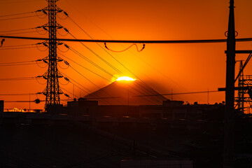 ダイヤモンド富士　東京都板橋区