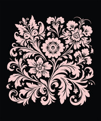 floral ornament vector