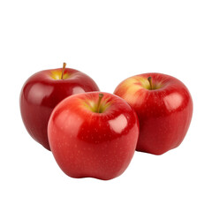 Apples isolated on a transparent background.