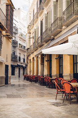 Stadtansicht von Malaga, Andalusien, Spanien