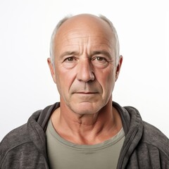 Obraz premium Portrait of a serious senior man for healthcare or lifestyle concept