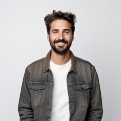 Portrait of a Smiling Young Man for Lifestyle and Fashion Industry