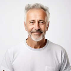 Obraz premium Portrait of a Smiling Senior Man Suitable for Healthcare or Lifestyle Industry