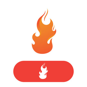 Fire flame logo vector illustration