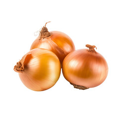 Onions isolated on a transparent background.