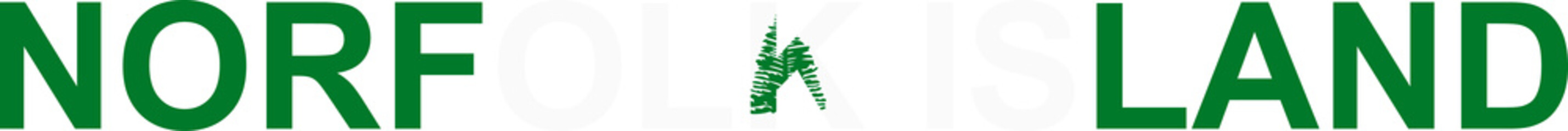 Norfolk Island word in flag style