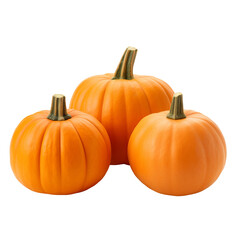 Obraz premium Pumpkins isolated on a transparent background.