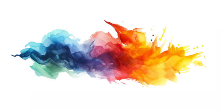 dynamic and bold watercolor brush strokes for the strike-through, conveying a burst of energy and movement.