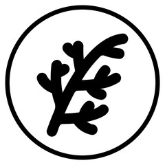 Obraz premium dill glyph icon