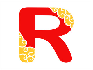 Chinese New Year Alphabet Letter R