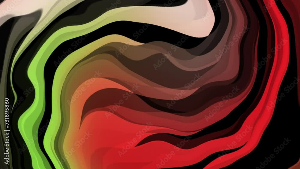 Poster turning abstract swirl stripe orange black background animated, abstract futuristic animated wave sh