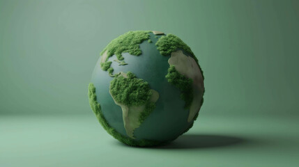 green energy earth globe and ecosystem, caring for the environment make world better place, invest in stocks and businesses that focus on environmental, social, corporate governance