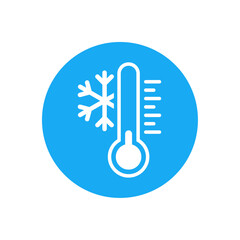 Low temperature thermometer icon