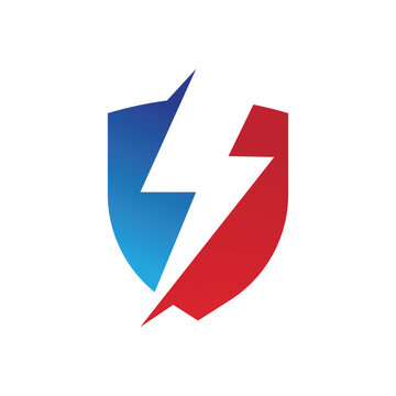 Voltage Electric Bolt Storm Flash logo design