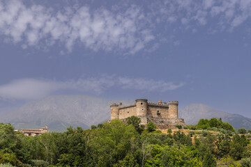 Fototapeta na wymiar Mombeltran castle (Castillo de Mombeltran), Province of Avila, Castilla y Leon, Spain