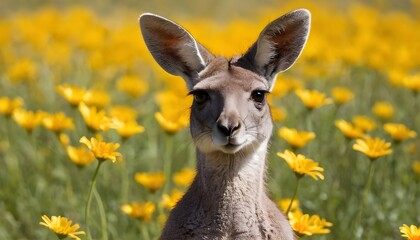 kangaroo on the garden