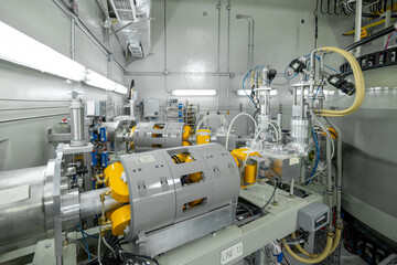 Control Panel of a Cyclotron Particle Accelerator