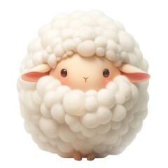 cute 3D sheep cartoon