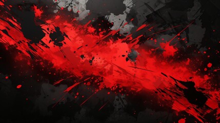 High quality abstract grunge texture with black and red elements for background or design element