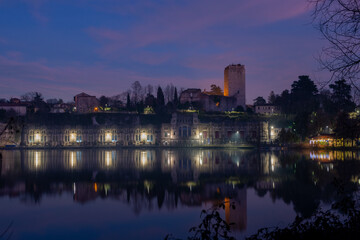 Naklejka premium Trezzo sull'Adda hydroelectric power