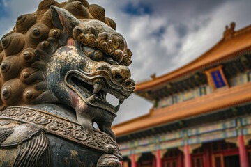 Forbidden City in Beijing ,China. Forbidden City is a palace complex and famous destination in central Beijing, China