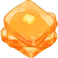 Toast with honey 