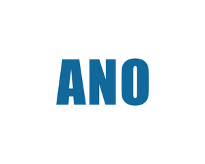 ANO logo design vector template
