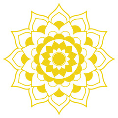 Gold Islamic Mandala Vector