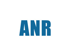 Obraz premium ANR logo design vector template
