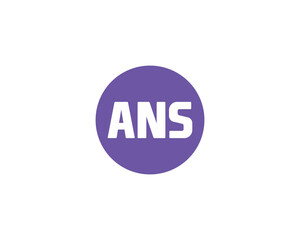 ANS logo design vector template