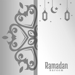 ramadan kareem islamic greeting card background vector illustration