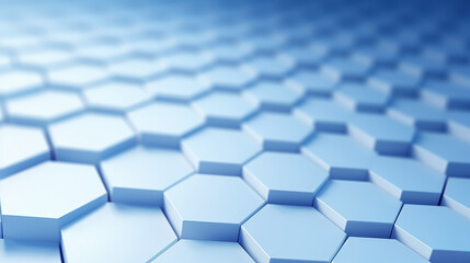 Abstract blue hexagon background