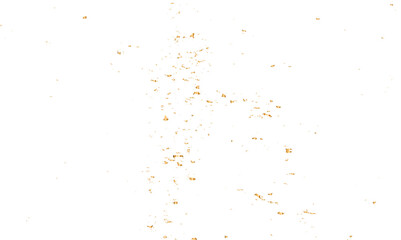 Doted and confetti golden glitter on transparent background. Shiny glittering dust. Gold glitter sparkle confetti that floats down falling