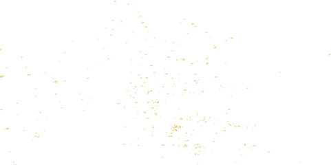 Fototapeta na wymiar Doted and confetti golden glitter on transparent background. Shiny glittering dust. Gold glitter sparkle confetti that floats down falling
