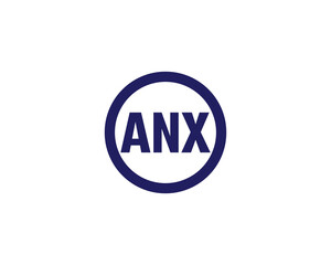 ANX logo design vector template