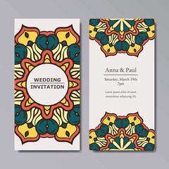 Mandala Wedding Invitation Design