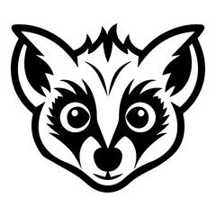 Mountain Goat Flat Icon Isolated On White Background