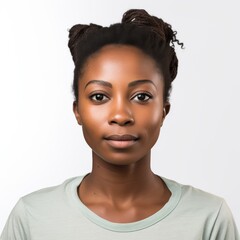 Portrait of a young African woman possible use in beauty or fashion industry
