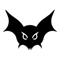 Bat Flat Icon Isolated On White Background