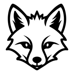 Fennec Fox Flat Icon Isolated On White Background