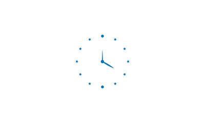 Vector clock logo  illustration design. - obrazy, fototapety, plakaty